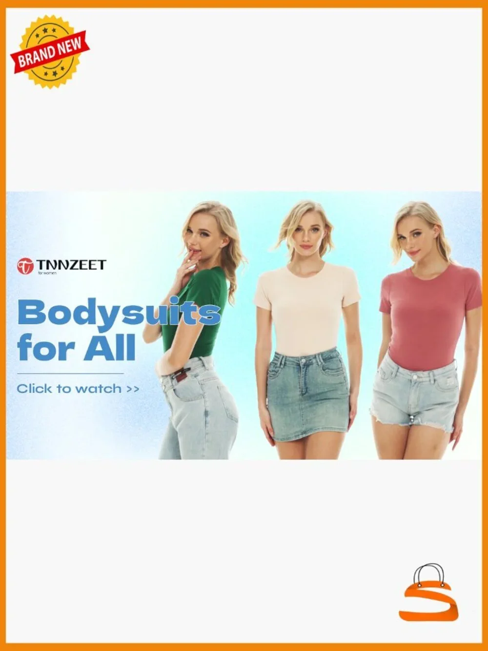 Bodysuit 5-Pack Tummy Control Compression Tops Short Sleeve Snap Closure